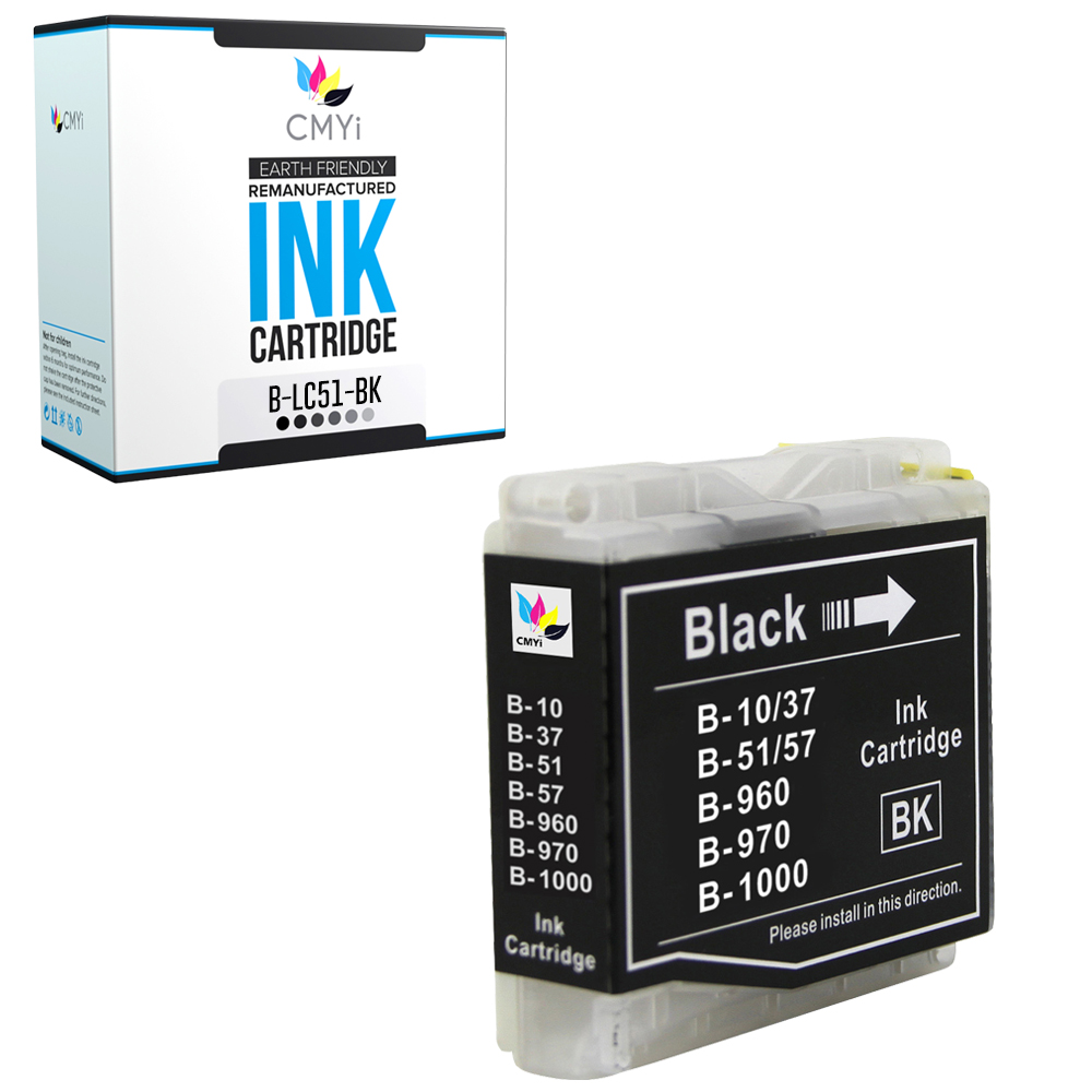 CMYi Compatible 1PK LC51 Black Ink Cartridge fits Brother DCP-353C 540CN 560CN