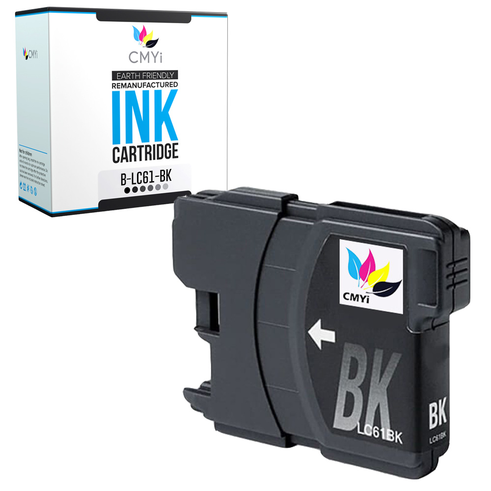 Compatible LC61 Black Ink Cartridge fits Brother DCP-145C 165C 195C 197C 365CN