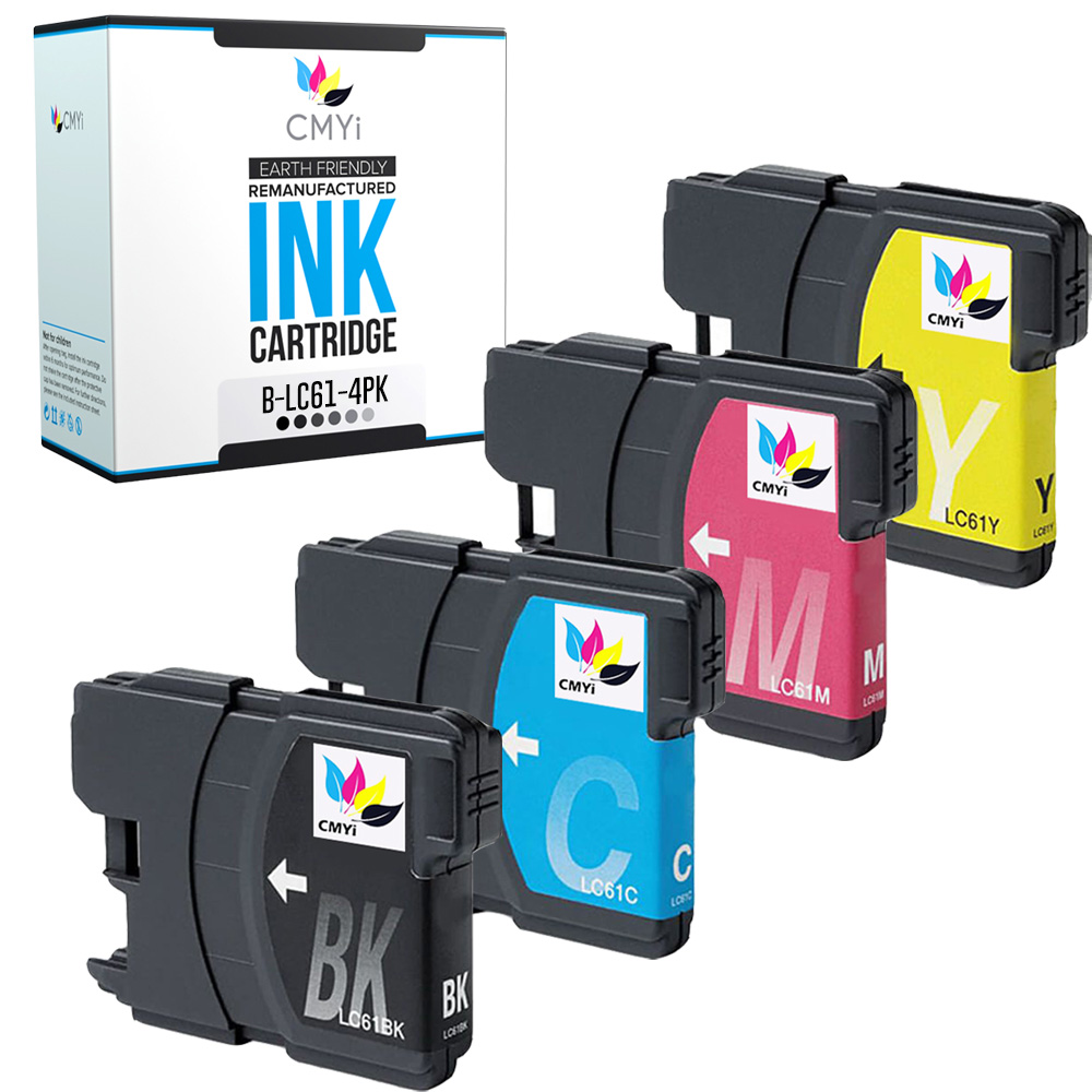 CMYi Compatible 4PK LC61 Ink Cartridges fits Brother DCP-197C 365CN 375CW 385C