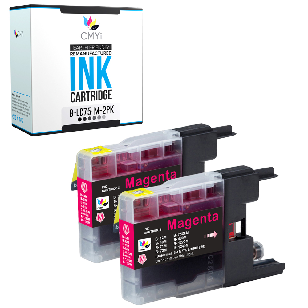 Compatible CMYi Black Color Ink Cartridges Lot fits Brother LC75 DCP and MFC