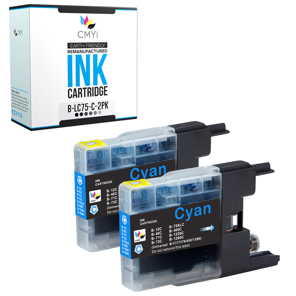 Compatible CMYi Black Color Ink Cartridges Lot fits Brother LC75 DCP and MFC