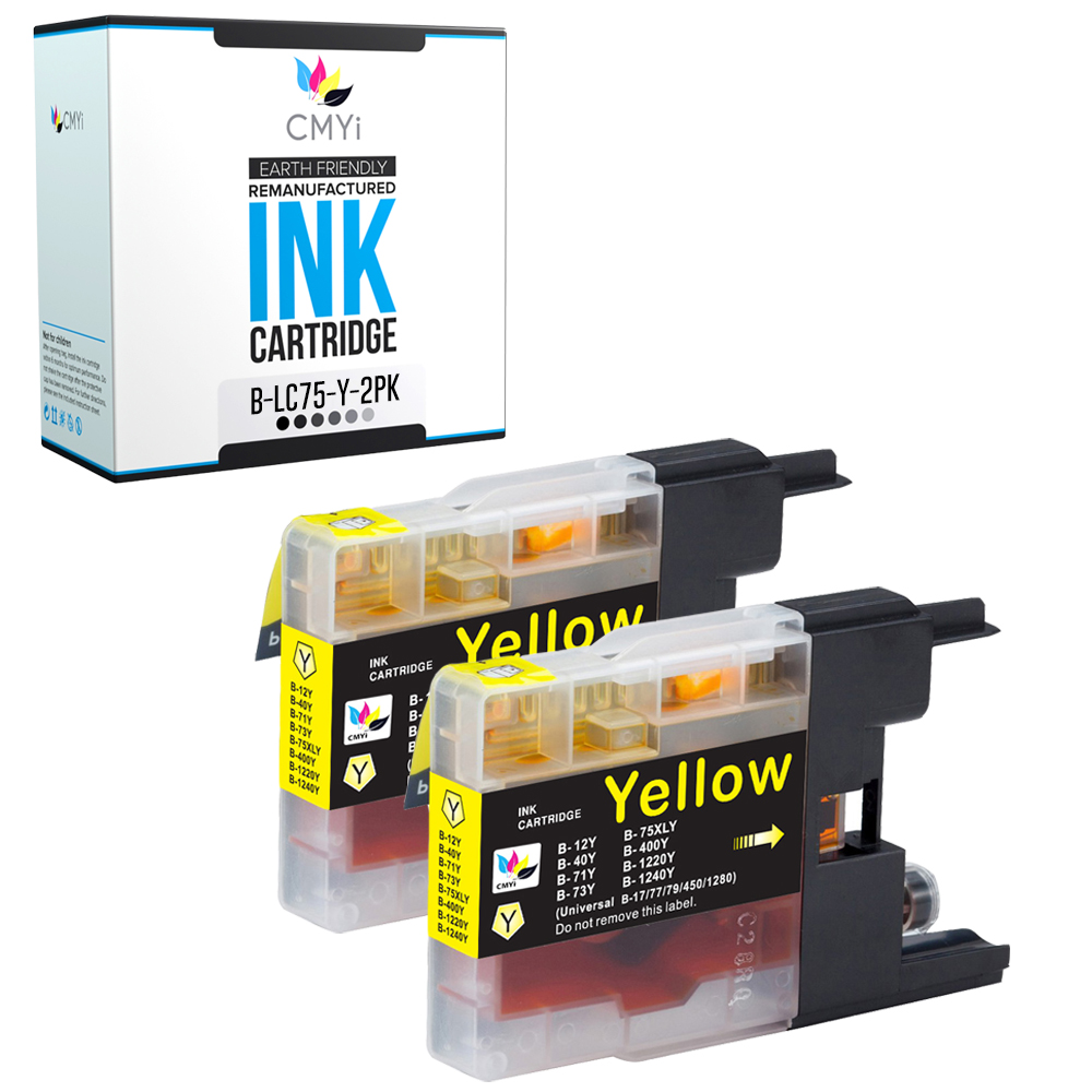 Compatible CMYi Black Color Ink Cartridges Lot fits Brother LC75 DCP and MFC
