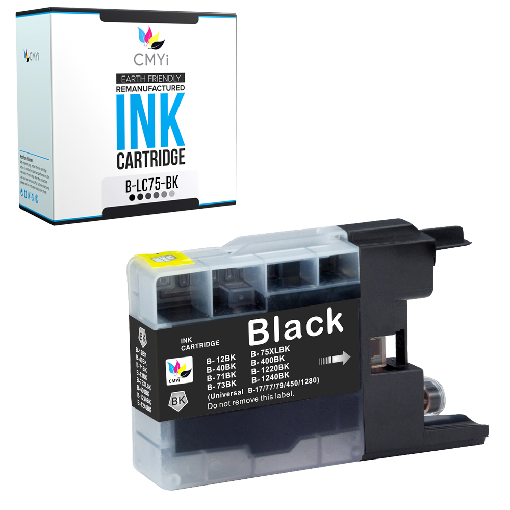 Compatible CMYi Black Color Ink Cartridges Lot fits Brother LC75 DCP and MFC