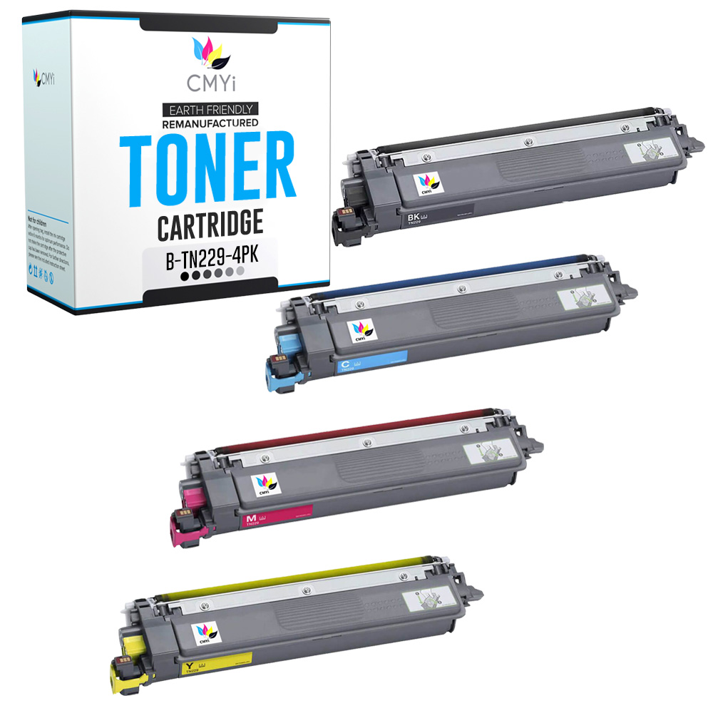 CMYi 4PK Compatible TN229 Toner Cartridges fits Brother HL-L3280CDW MFC-L3780CDW