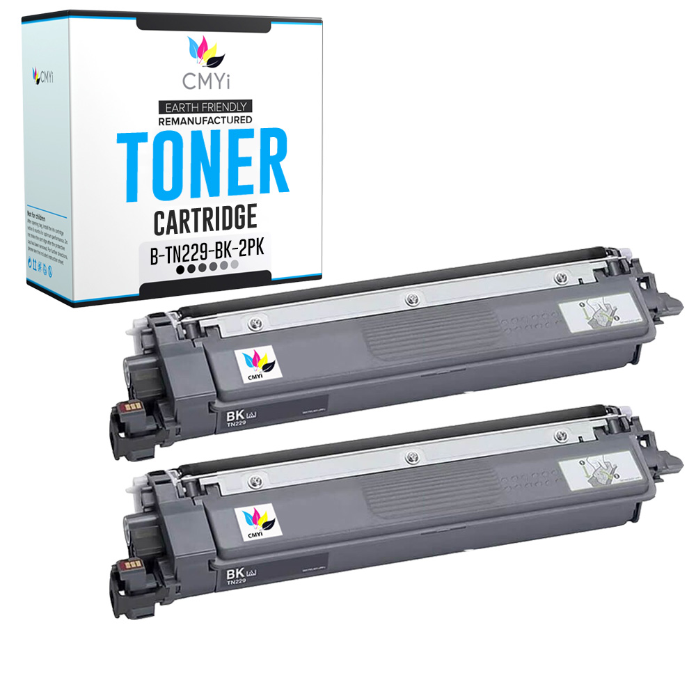 Compatible 2PK TN-229 Black Toner Cartridge fits Brother MFC-L3780CDW L8395CDW
