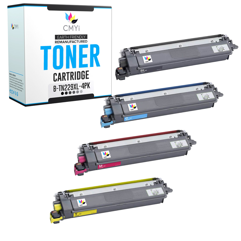 4X Compatible TN229XL Toner Cartridges fits Brother HLL3220CDW L3280CDW L3295CDW