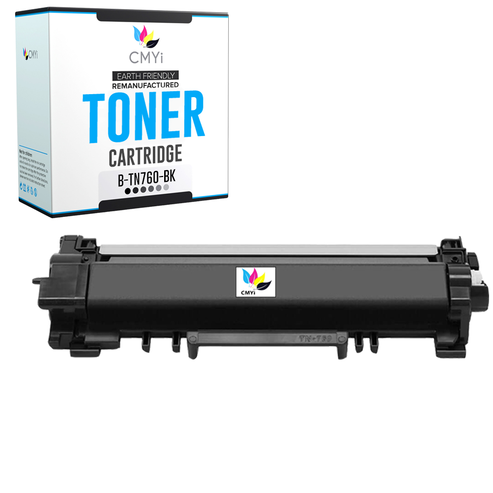 Compatible 1PK TN760 Toner Cartridge fits Brother HL-L2325DW, MFC-L2690DW