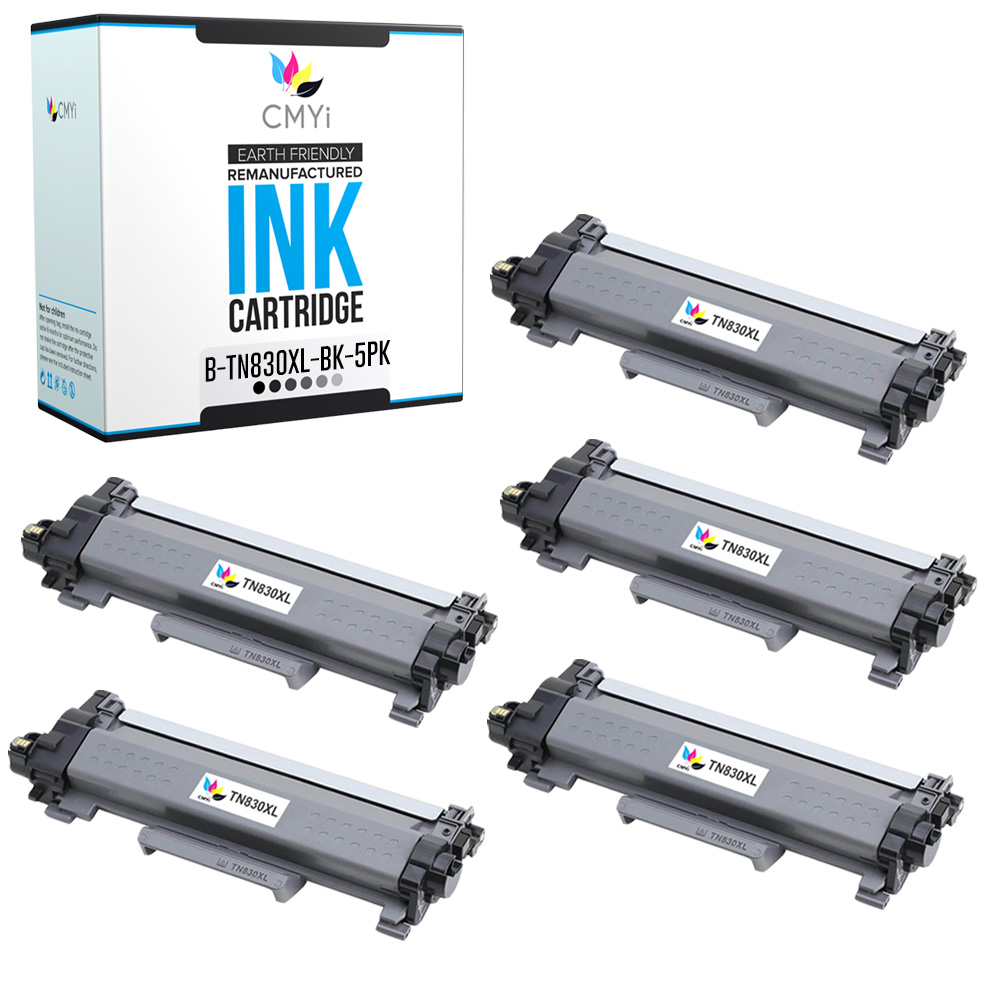 Compatible 5PK TN830XL Cartridge fits Brother DCP-L2640DW L2647DW HL-L2400D
