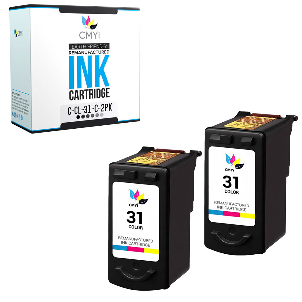 2-Pack Compatible Canon 31 Ink Cartridge for PIXMA MP210 MP220 MP470 MX300 MX310