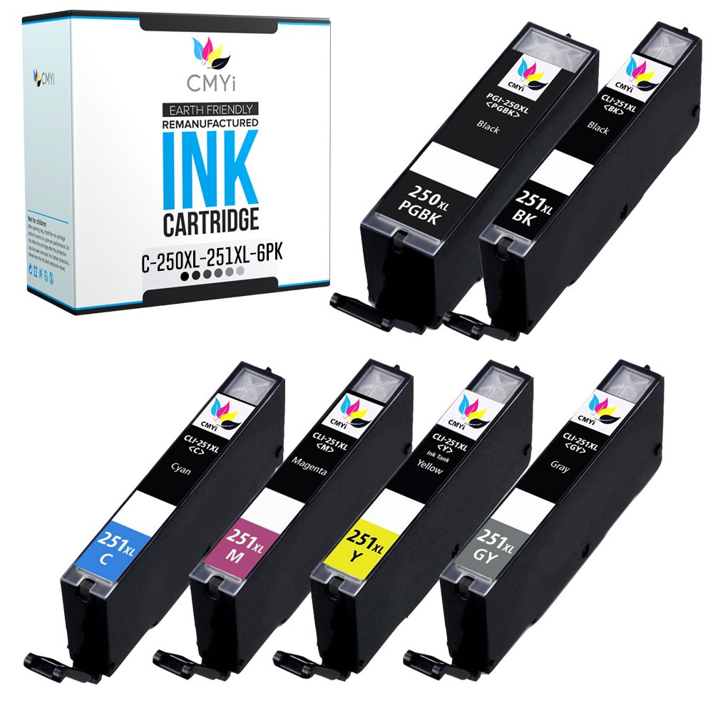 PGI-250XL CLI-251XL Ink Lot for Canon 250XL 251XL Combo Pack Fits PIXMA