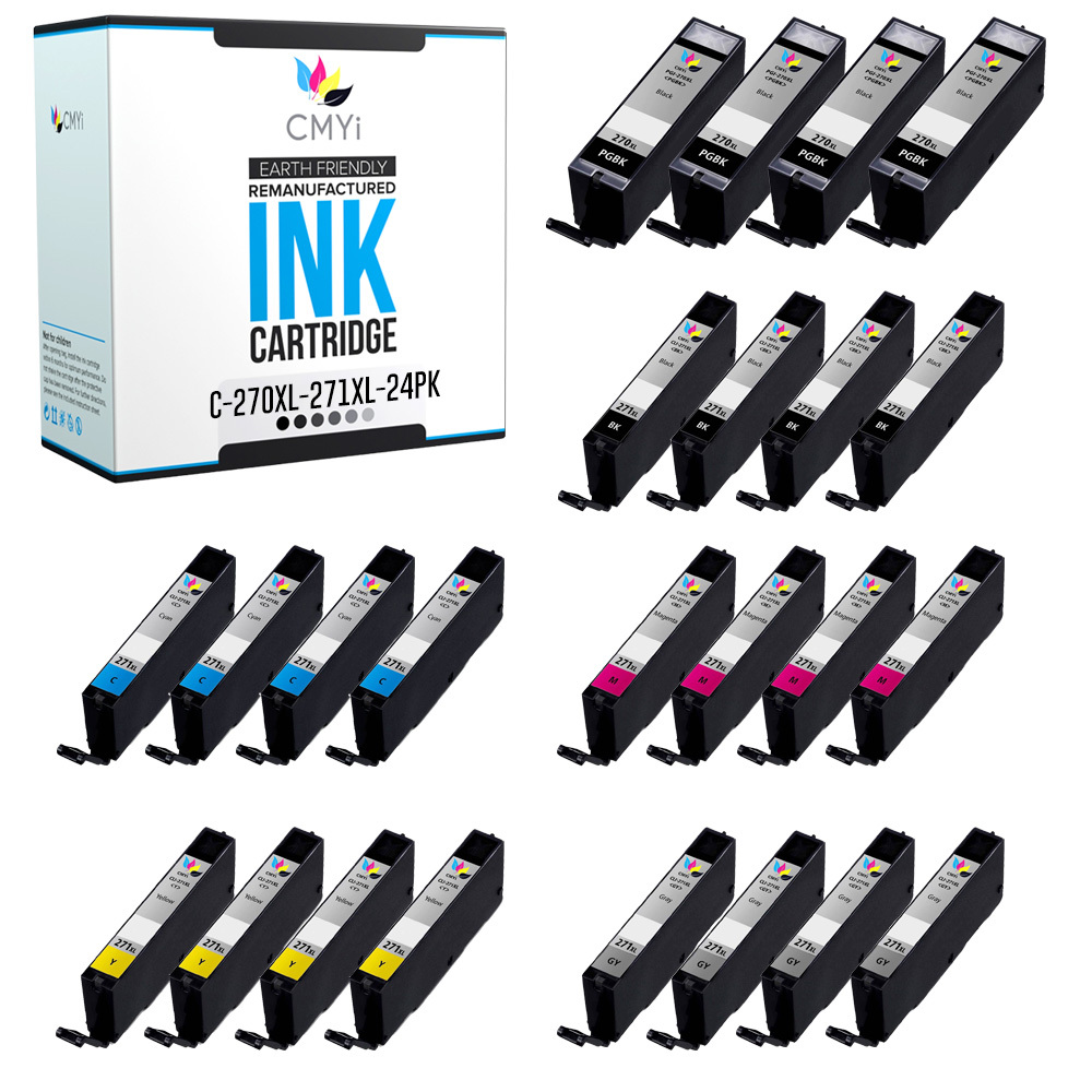 CMYi PGI-270XL CLI-271XL Ink Lot for Canon 270XL 271XL Combo Pack Fits PIXMA