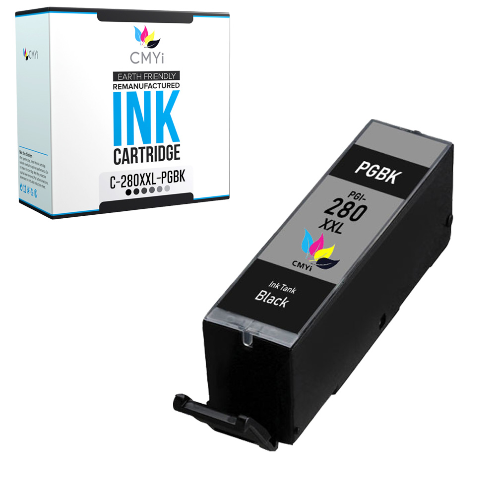 PGI-280XXL Pigment Black Ink Cartridge for Canon 280XXL Fits PIXMA Printer 1PK