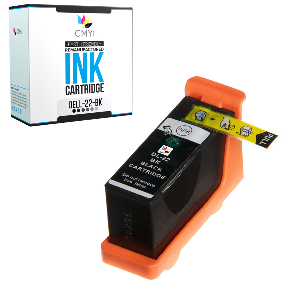Compatible Series 22 Black Ink Cartridge fits Dell P513w V313 V313w All-In-One