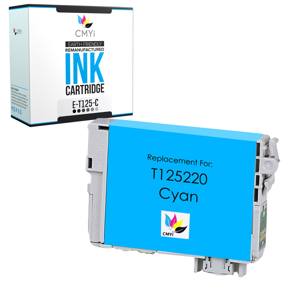 1PK Compatible Epson 125 Cyan Ink Cartridge for Stylus NX420 NX530 WorkForce 320