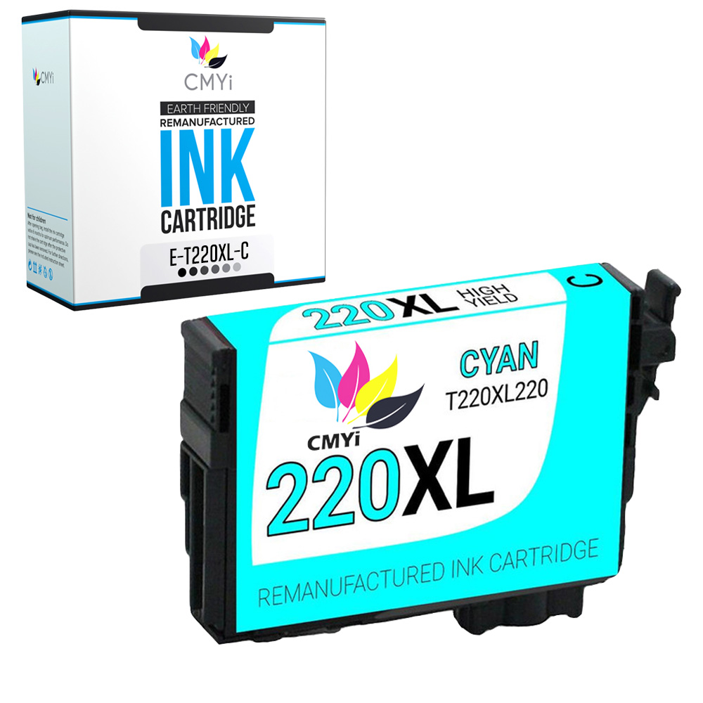 1PK Cyan 220XL 220 XL Ink Cartridge for Epson T220XL Workshop XP320 XP420 XP424