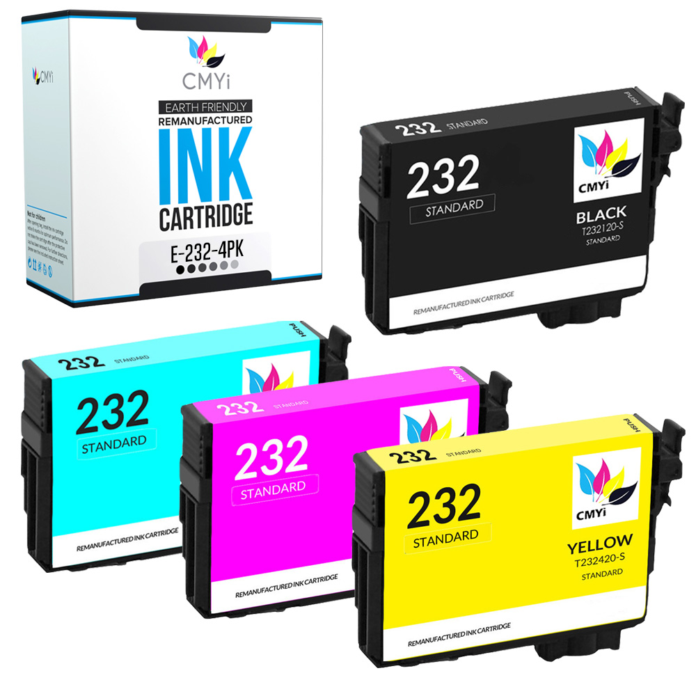 232 and 232 XL Ink for Epson 232XL Fits XP-4200  XP-4205 WF-2930 WF-2950