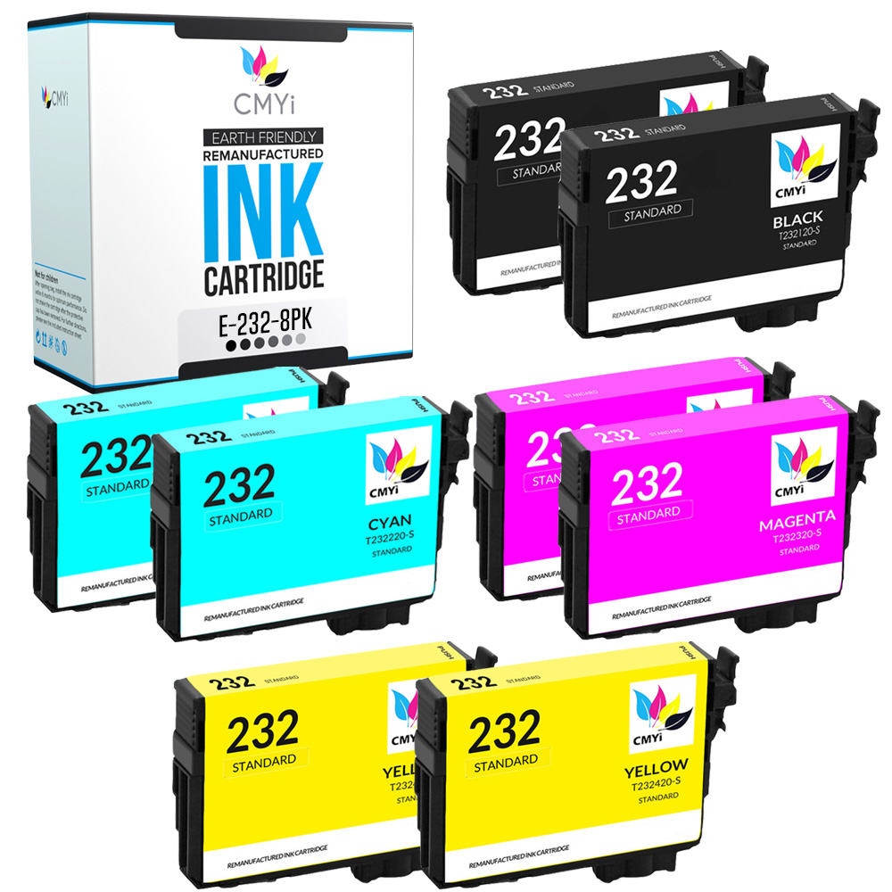 232 and 232 XL Ink for Epson 232XL Fits XP-4200  XP-4205 WF-2930 WF-2950