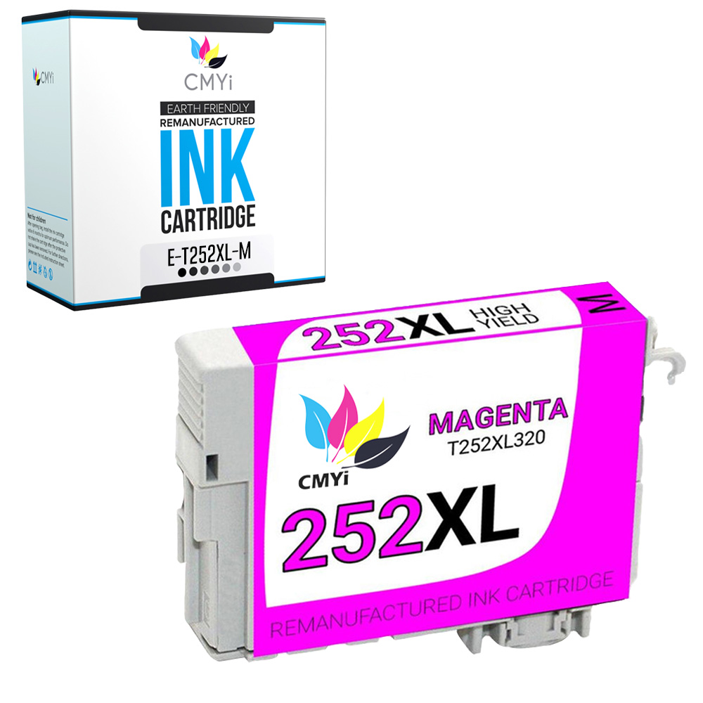1 PK Magenta T252XL 252 XL Replacement Ink for Epson 252XL Workforce WF-7620