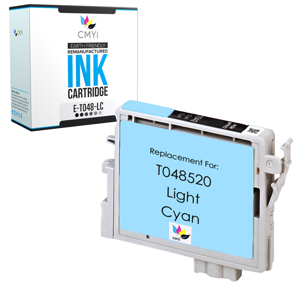 1PK Compatible Epson 48 Light Cyan Ink Cartridge for Stylus Photo R340 R500 R600