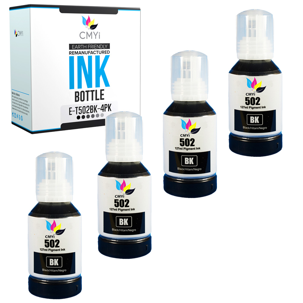 Refill Ink Bottles for Epson 502 Ecotank ET 15000 2760 2850 3830 4760 4850 4760