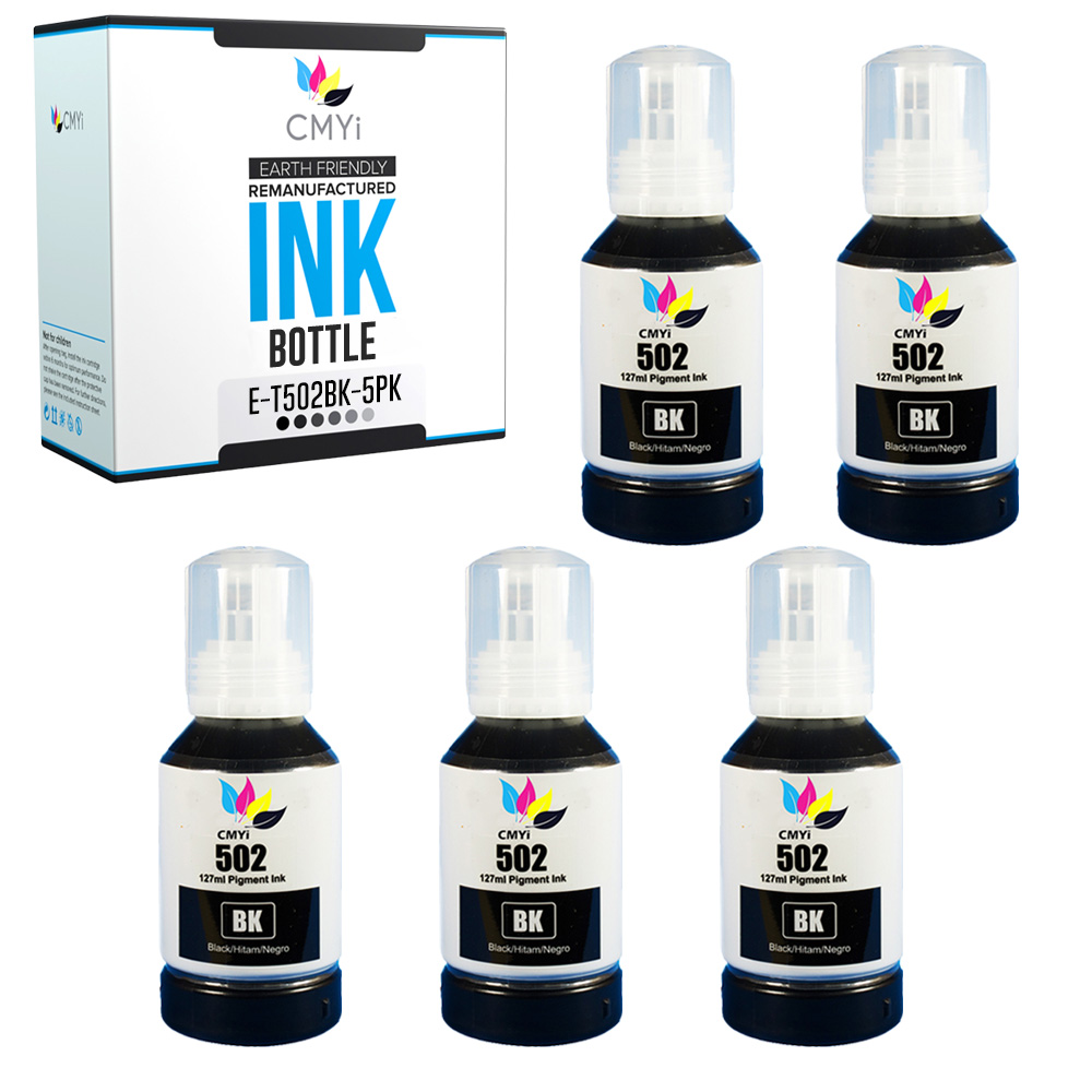 Refill Ink Bottles for Epson 502 Ecotank ET 15000 2760 2850 3830 4760 4850 4760