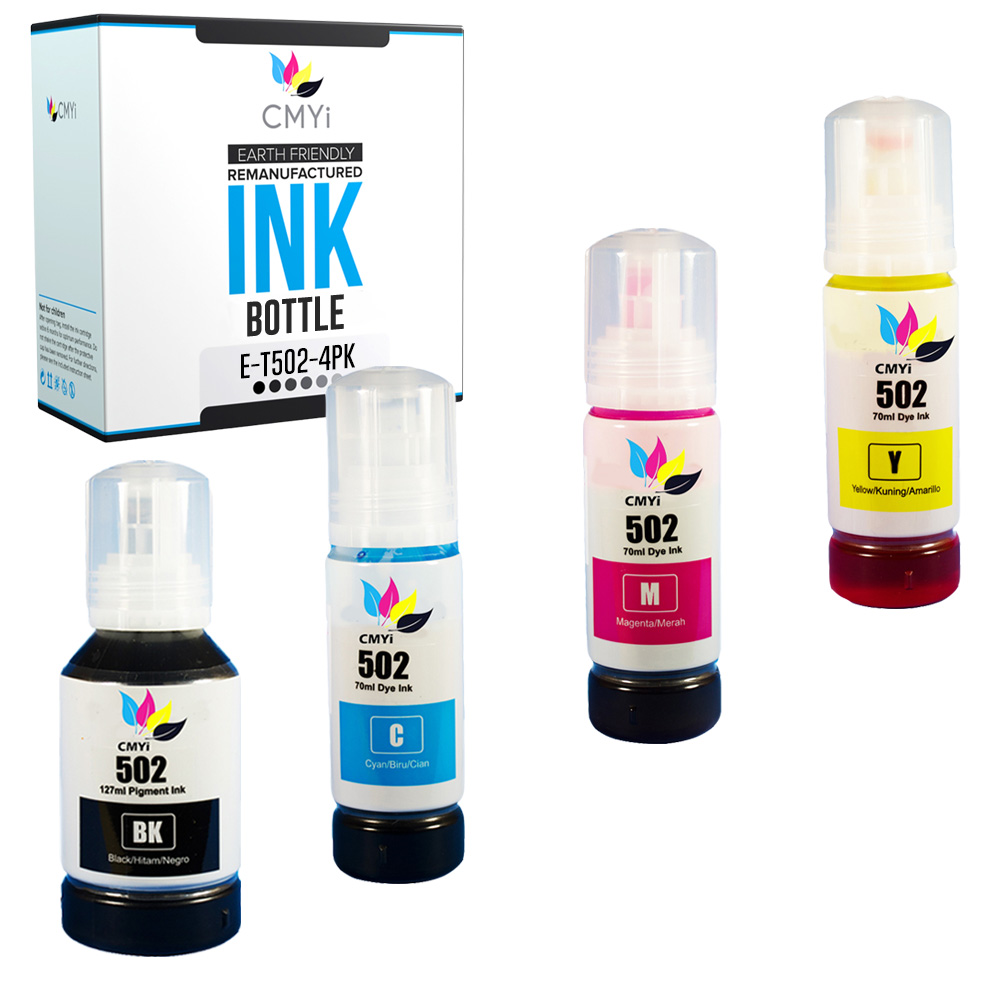 Refill Ink Bottles for Epson 502 Ecotank ET 15000 2760 2850 3830 4760 4850 4760