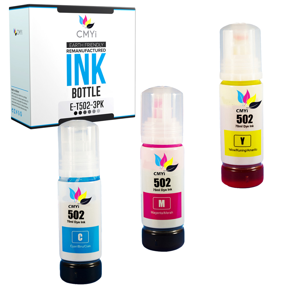 Refill Ink Bottles for Epson 502 Ecotank ET 15000 2760 2850 3830 4760 4850 4760