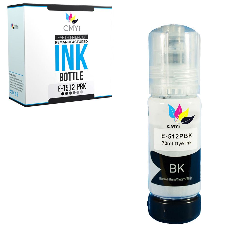 1 PK Photo Black Ink Bottles for Epson 512 Bottle Ultra High Yield Capacity