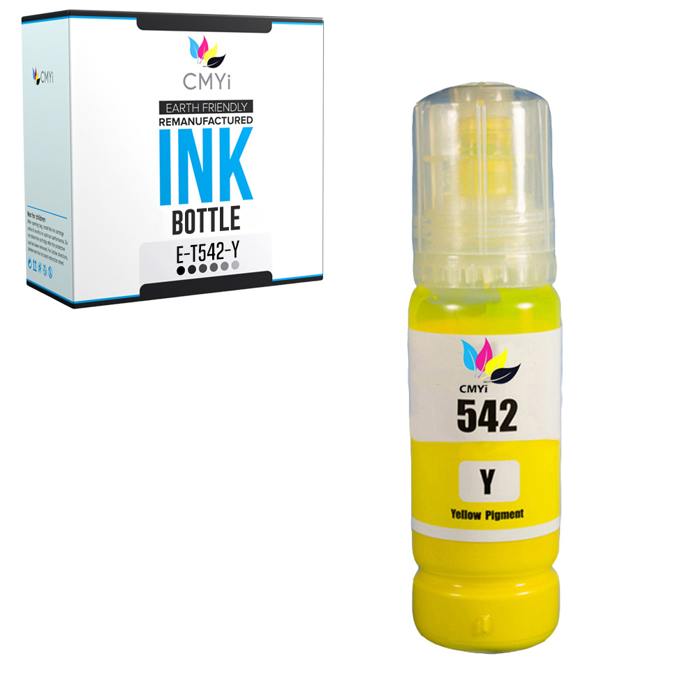 Replacement Ink Bottles for Epson T542 542 Black Color Combo EcoTank Pro Printer