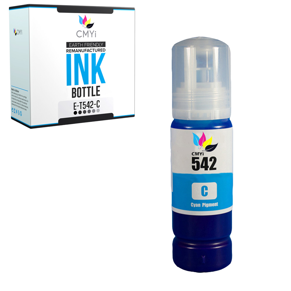 Replacement Ink Bottles for Epson T542 542 Black Color Combo EcoTank Pro Printer