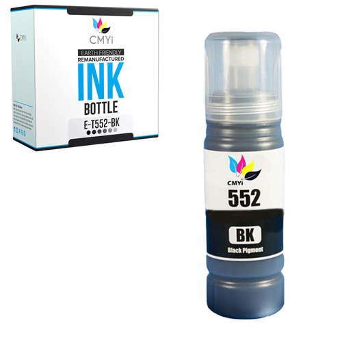 Compatible Ink Bottles for Epson 552 Black Color Combo Fits EcoTank Pro