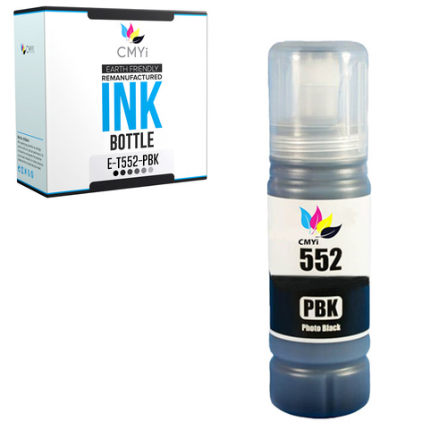 Compatible Ink Bottles for Epson 552 Black Color Combo Fits EcoTank Pro