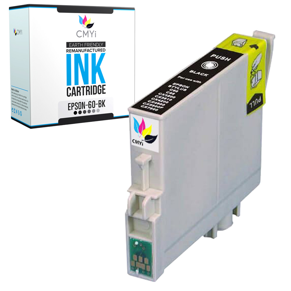 1PK Compatible Epson 60 Black Ink Cartridge for Stylus C88+ CX3800 CX3810 CX4800