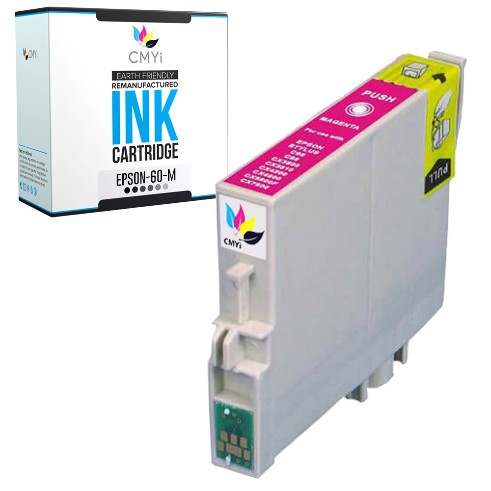 1-PK Compatible Epson 60 Magenta Ink Cartridge for Stylus C68 C88 CX3800 CX3810