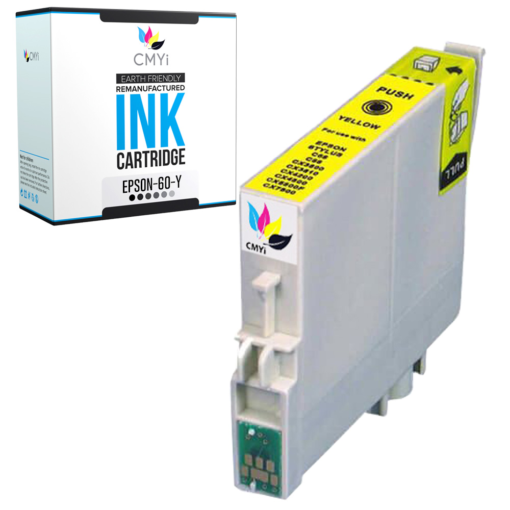 1-PK Compatible Epson 60 Yellow Ink for Stylus C68 C88 C88+ CX3800 CX3810 CX4200