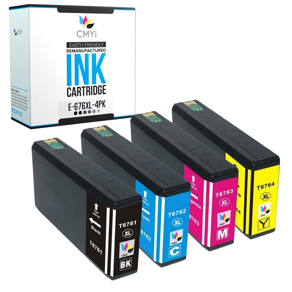 CMYi Compatible 676XL T676XL Black Color Ink Cartridges Lot For Epson WorkForce