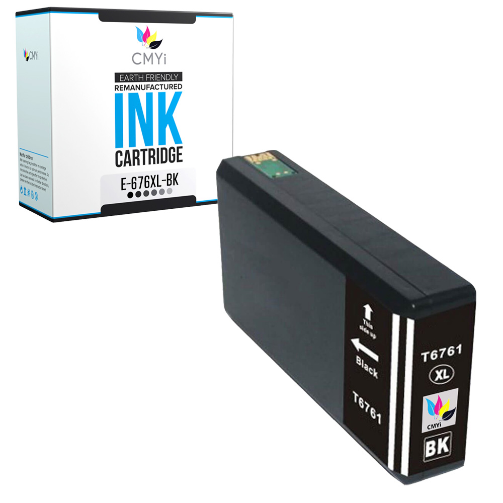 CMYi Compatible 676XL T676XL Black Color Ink Cartridges Lot For Epson WorkForce