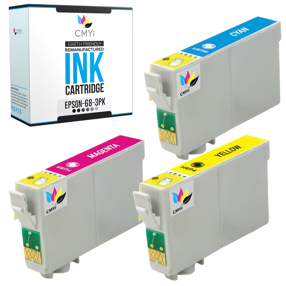 CMYi 3X Compatible T068 Printer Ink Cartridge for Epson Stylus C120 Workforce 30