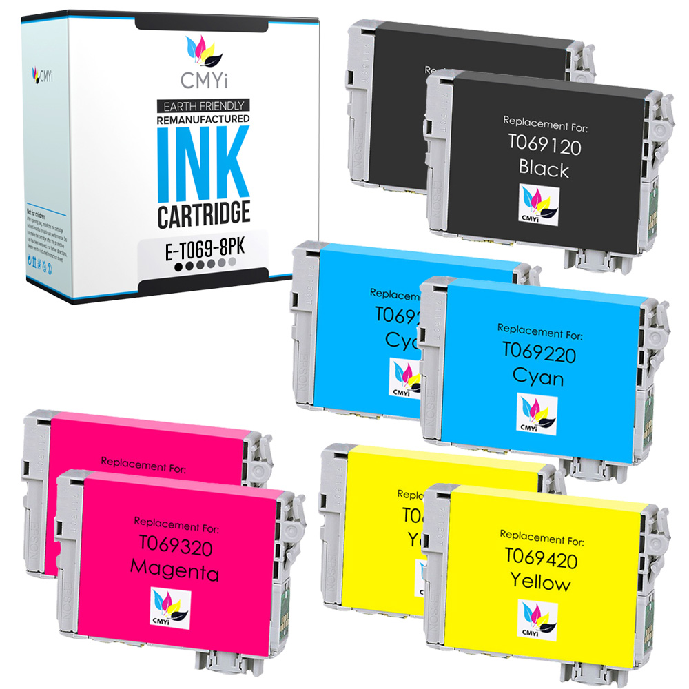 T069 Black Color Ink Cartridges Lot For Epson Stylus and WorkForce