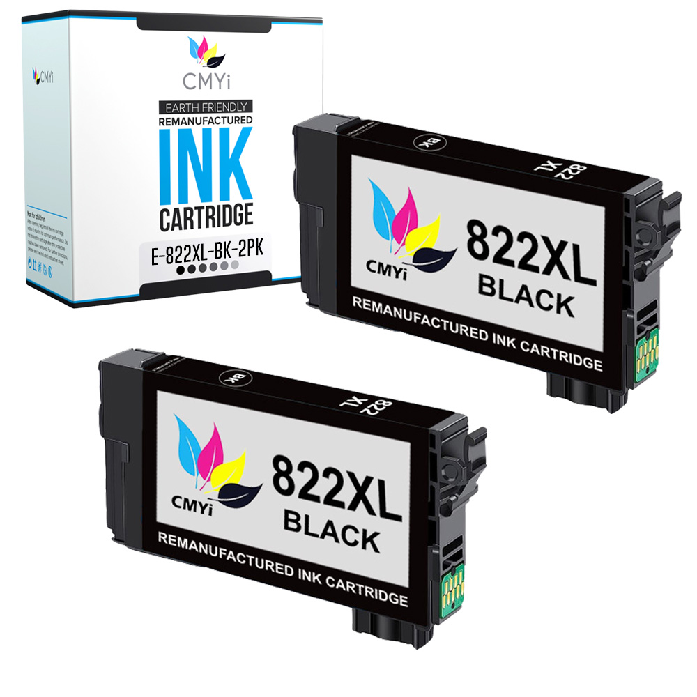 822XL T822XL Black Color Ink Cartridges Lot For Epson WorkForce
