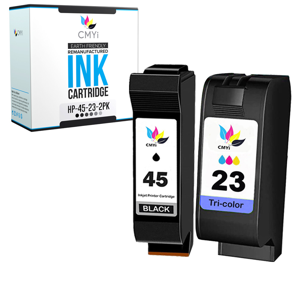 2-PK Compatible HP 45 23 Ink Cartridges Combo Pack for Color Copier 160 170 260
