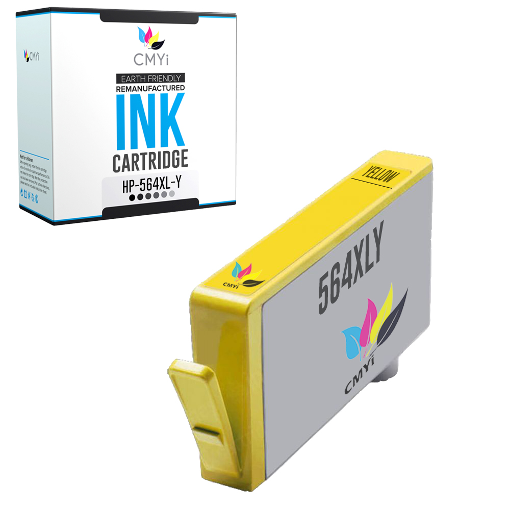 564XL Yellow Ink Cartridge for HP 564 XL PhotoSmart DeskJet OfficeJet Printer
