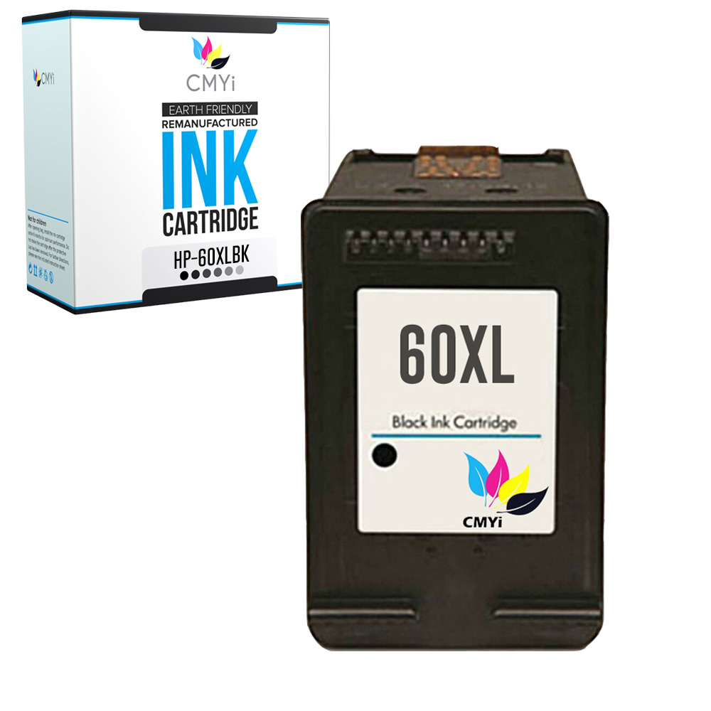 Replacement Ink Cartridges for HP 60XL Black Color 2 Packs  60 XL  Compatible