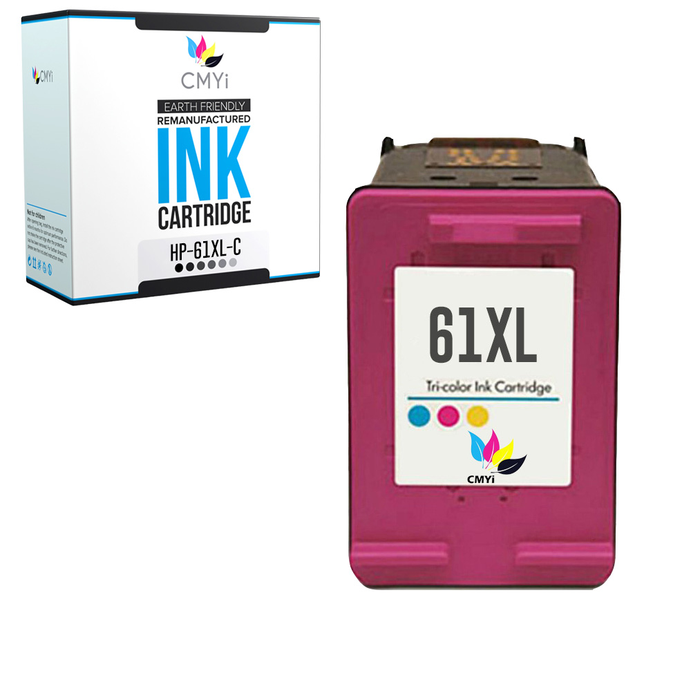 Tri-Color Ink Cartridge 61 XL for HP 61XL 1 PK Color fits Deskjet Envy Printers