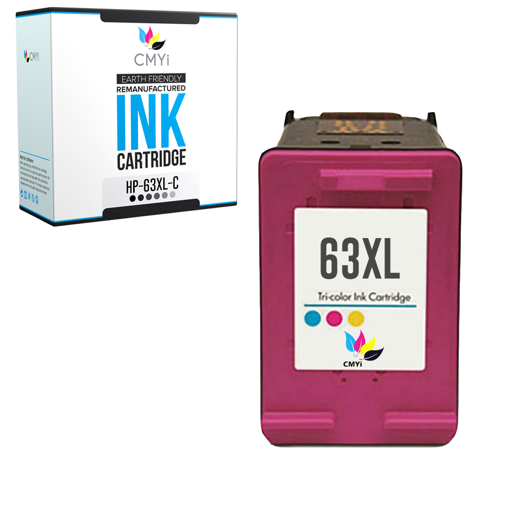 Ink Cartridge Tri-Color for HP 63XL 63 XL Cartridges Fits Envy Officejet Deskjet