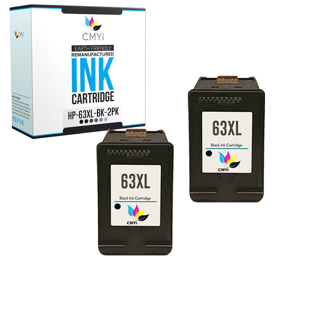 Multi-Pack HP 63XL Ink Cartridges – Fits OfficeJet, ENVY, DeskJet Printers