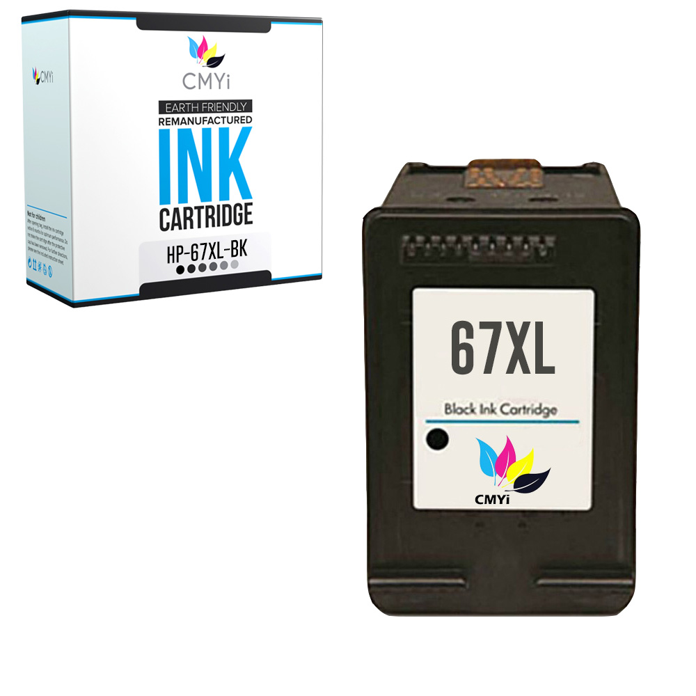 Compatible for HP 67XL Black Color Ink 67 XL Combo Pack Cartridge