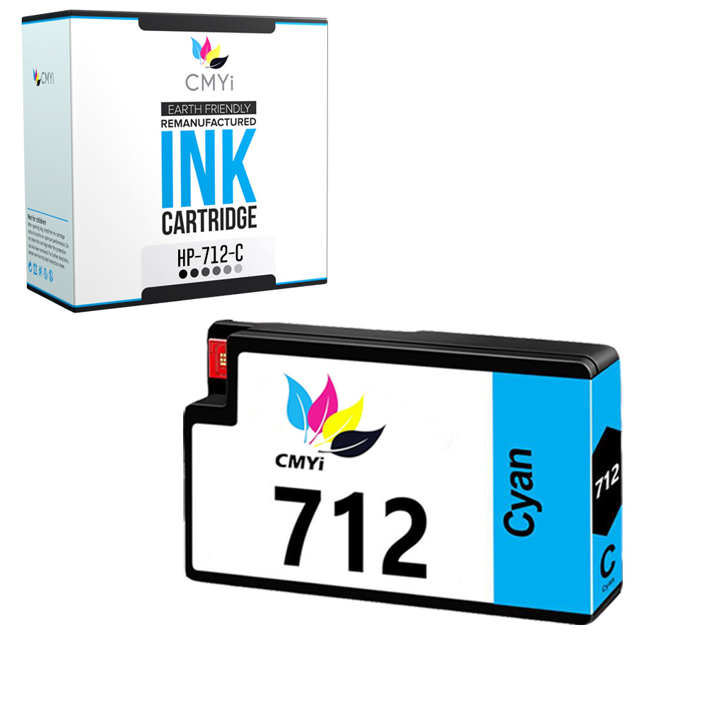 Compatible HP 712 Cyan Ink for DesignJet Studio T210 T230 T250 T630 T650
