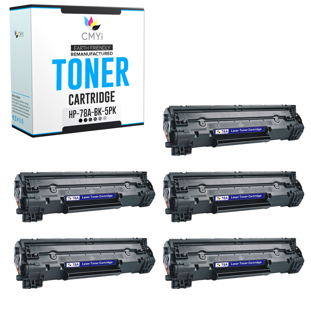 Black CMYi Toner Cartridge Combo Pack Lot fits for HP 78A CE278A