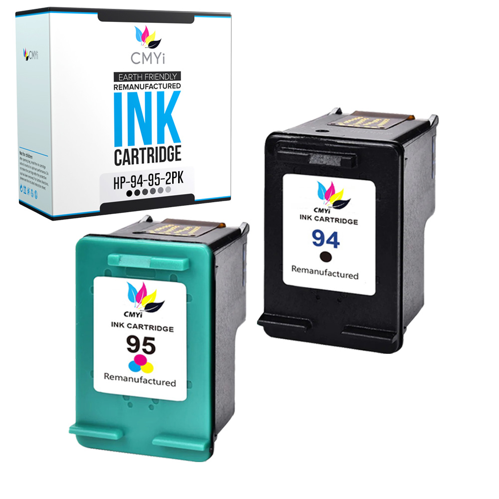 Black/Color Ink Lot Combo Pack fits for HP 94 95